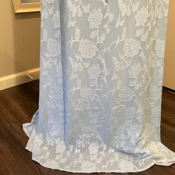 Princess Polly Light Blue South Of France Lace up Back Maxi Dress, Size 6 - Picture 13 of 16